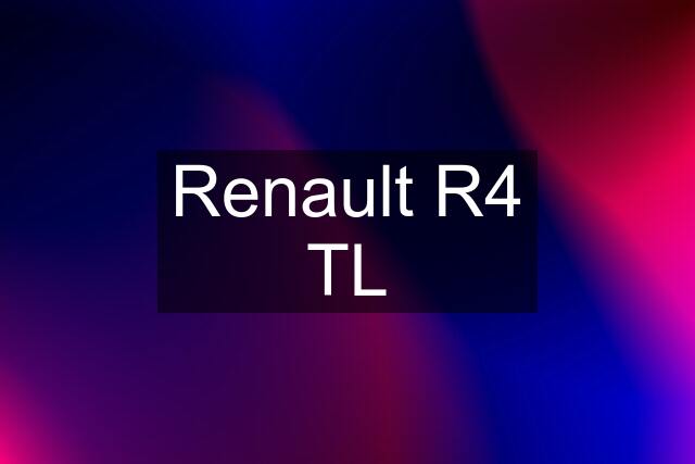 Renault R4 TL