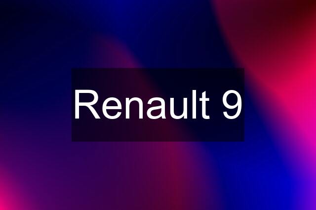 Renault 9