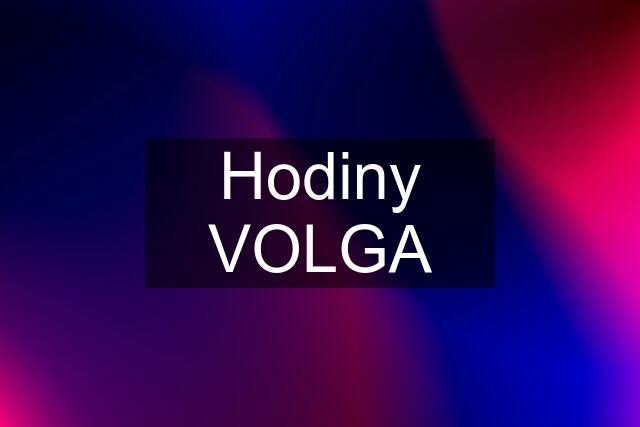 Hodiny VOLGA