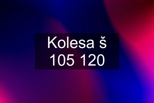 Kolesa š 105 120