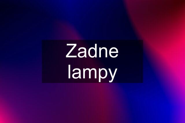 Zadne lampy