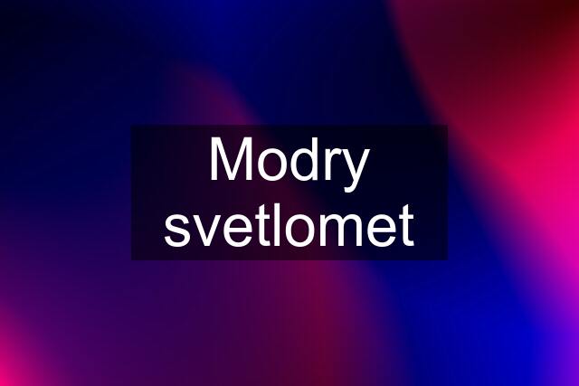 Modry svetlomet