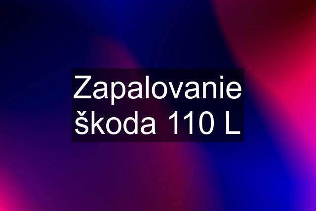 Zapalovanie škoda 110 L