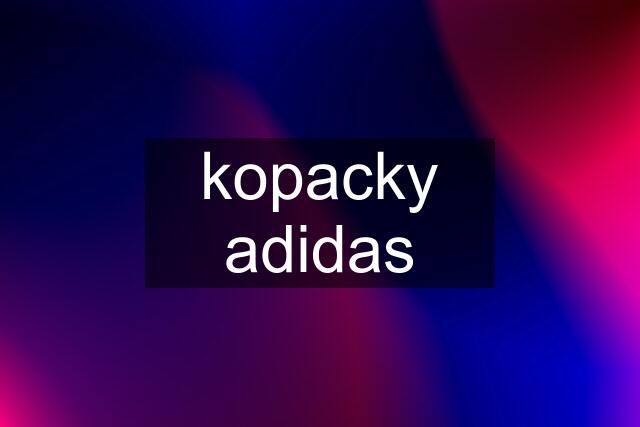 kopacky adidas