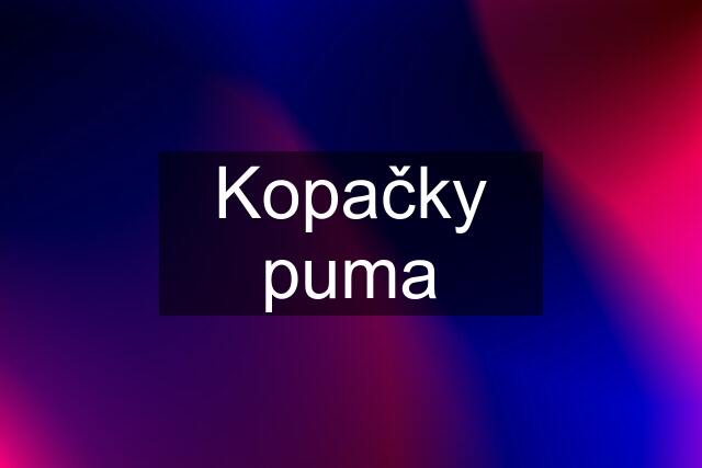 Kopačky puma