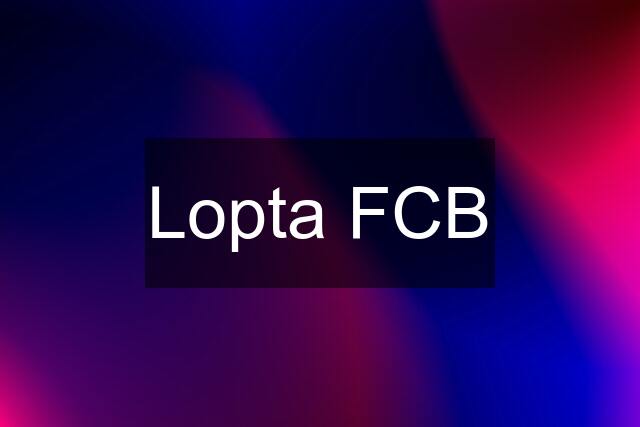 Lopta FCB