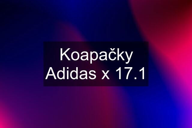 Koapačky Adidas x 17.1