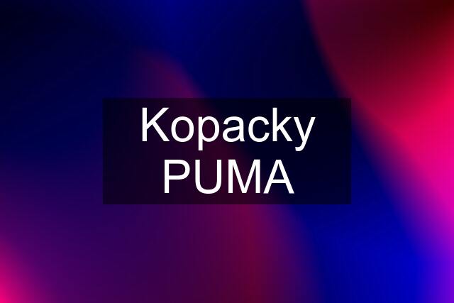 Kopacky PUMA