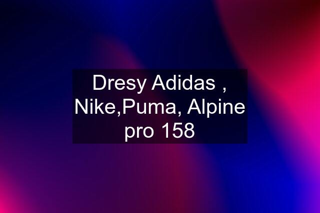 Dresy Adidas , Nike,Puma, Alpine pro 158