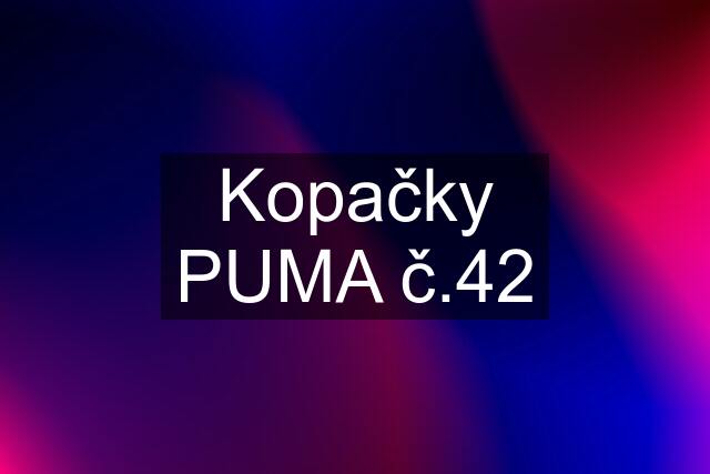 Kopačky PUMA č.42