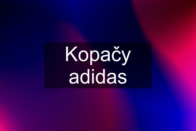 Kopačy adidas