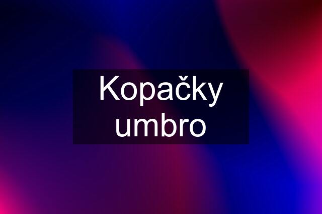 Kopačky umbro