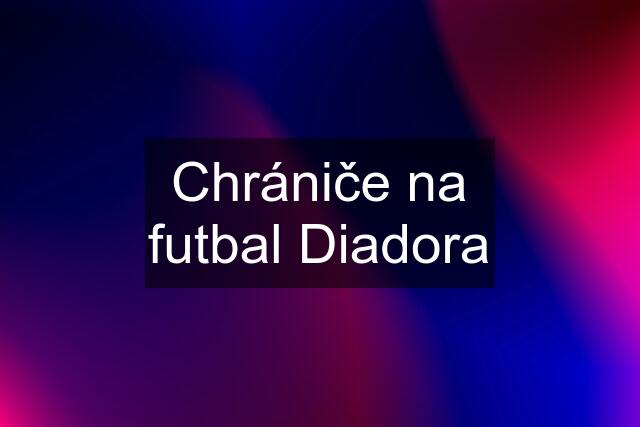 Chrániče na futbal Diadora