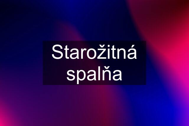 Starožitná spalňa