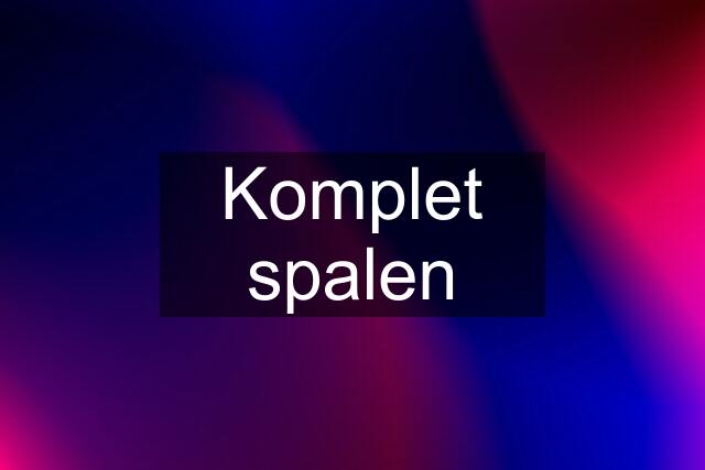 Komplet spalen