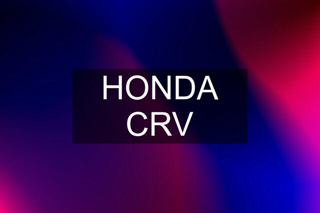 HONDA CRV