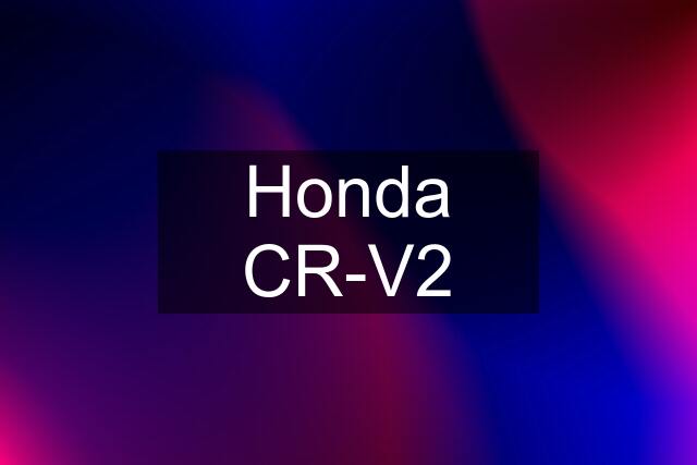 Honda CR-V2