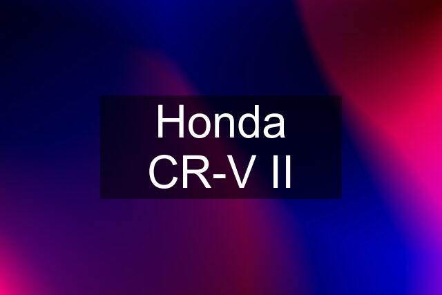 Honda CR-V II