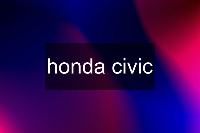 honda civic