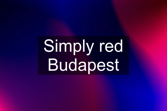 Simply red Budapest