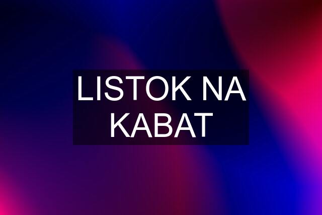 LISTOK NA KABAT