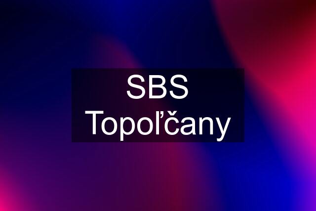 SBS Topoľčany