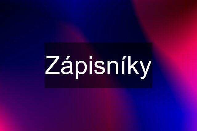 Zápisníky