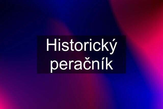 Historický peračník