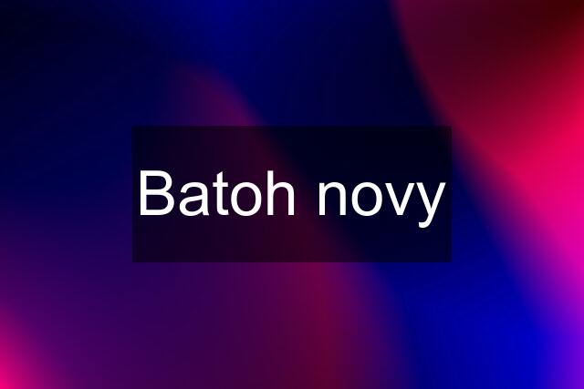 Batoh novy