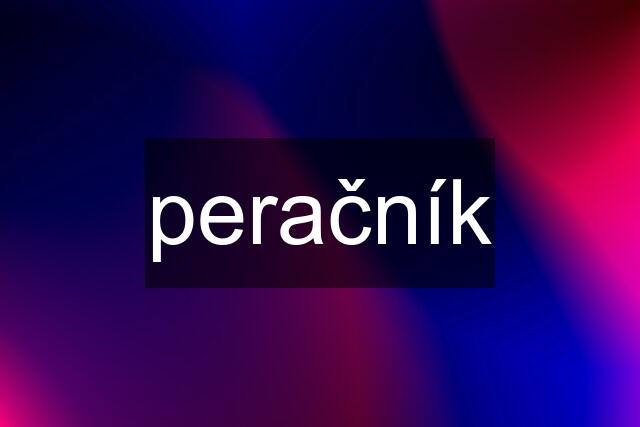 peračník