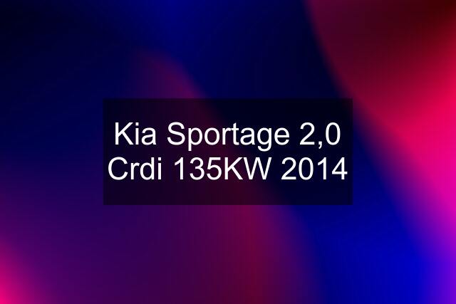 Kia Sportage 2,0 Crdi 135KW 2014