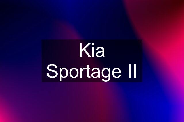 Kia Sportage II