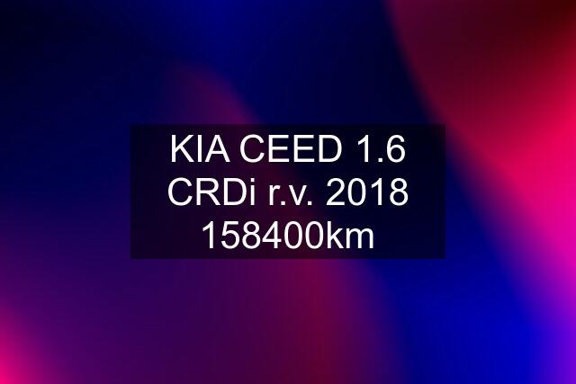 KIA CEED 1.6 CRDi r.v. km