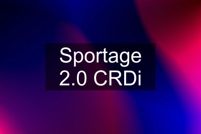 Sportage 2.0 CRDi