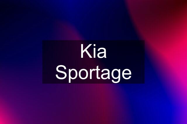 Kia Sportage