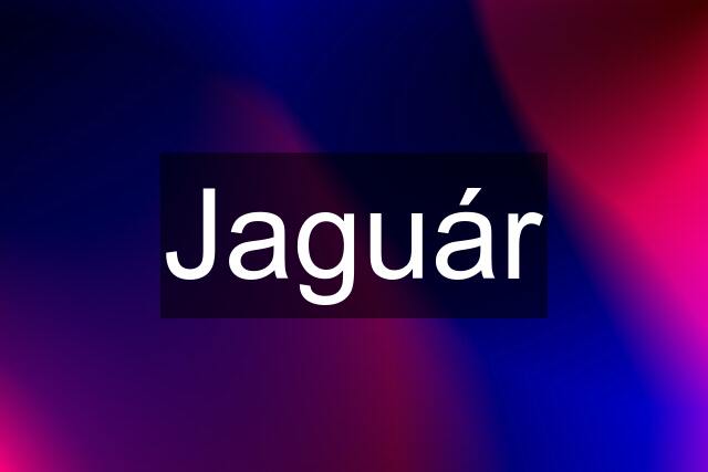 Jaguár