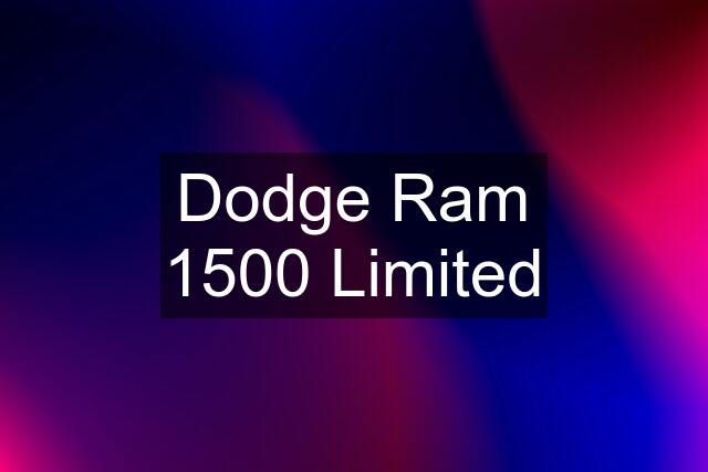 Dodge Ram 1500 Limited