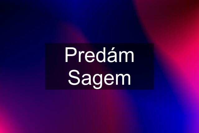 Predám Sagem