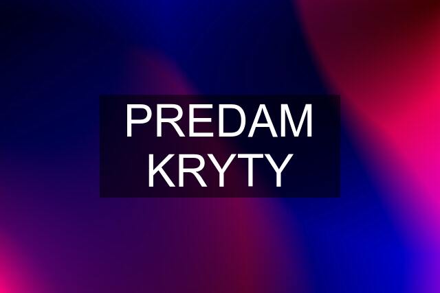 PREDAM KRYTY