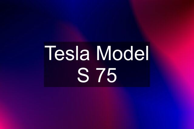 Tesla Model S 75