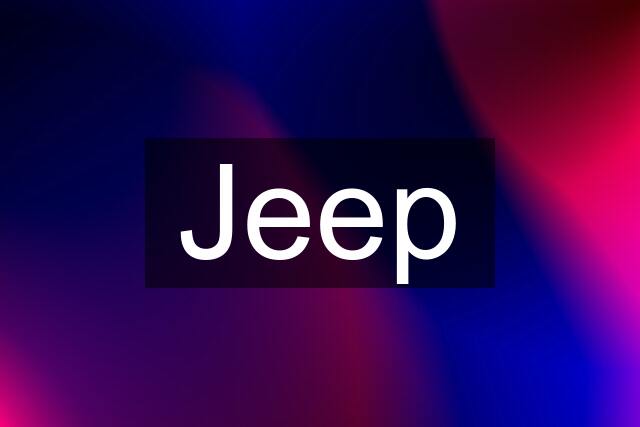 Jeep