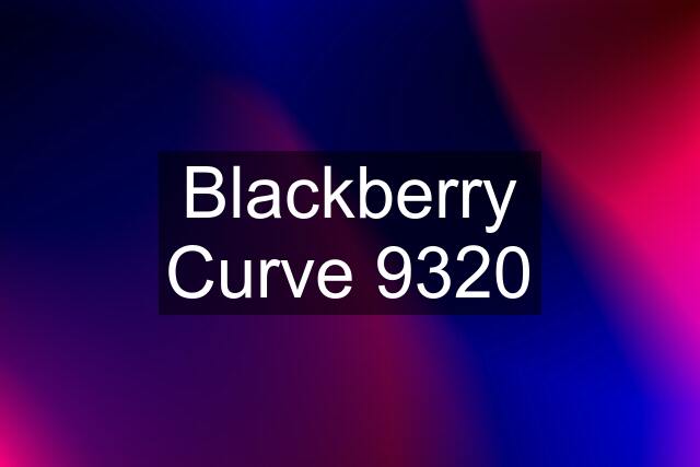 Blackberry Curve 9320