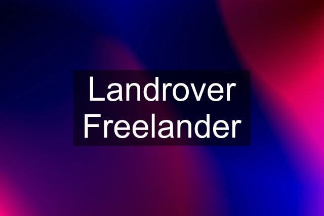 Landrover Freelander