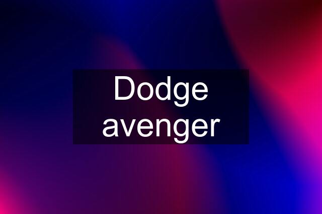 Dodge avenger