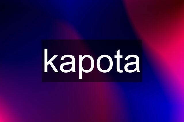 kapota