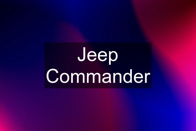 Jeep Commander