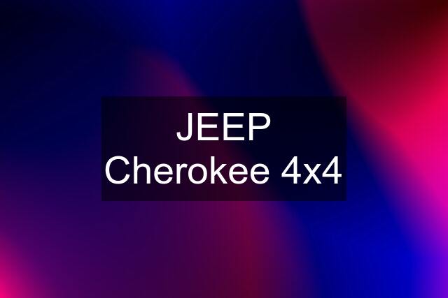 JEEP Cherokee 4x4