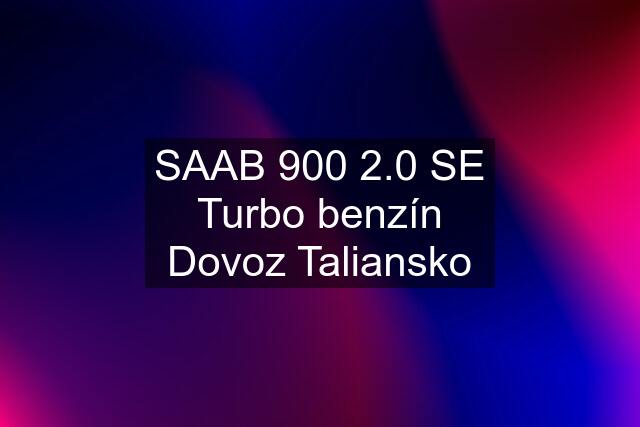 SAAB 900 2.0 SE Turbo benzín Dovoz Taliansko