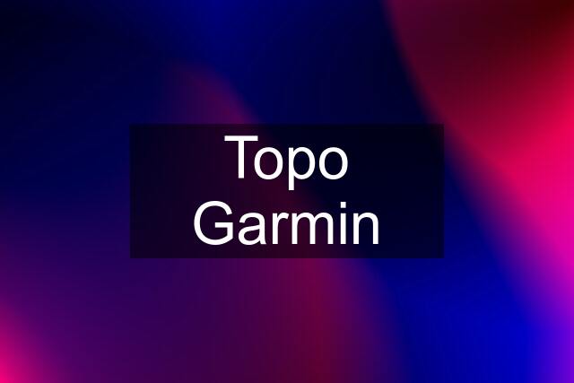 Topo Garmin