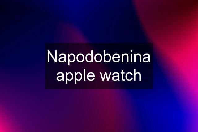 Napodobenina apple watch